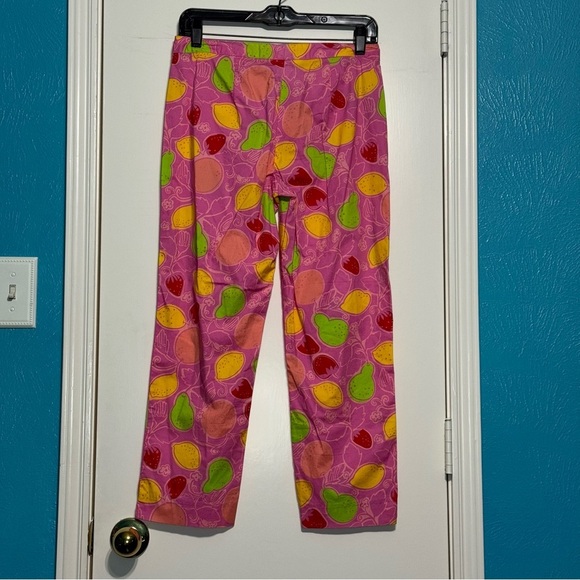 LILLY PULITZER Liza capri pants Hibiscus Pink Marzipan Print Size 4 EUC - Picture 14 of 14